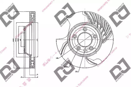 Тормозной диск DJ PARTS BD1893